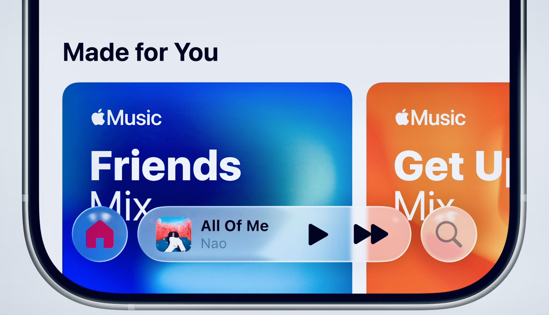Screenshot Apple’s “Liquid Glass” Design
